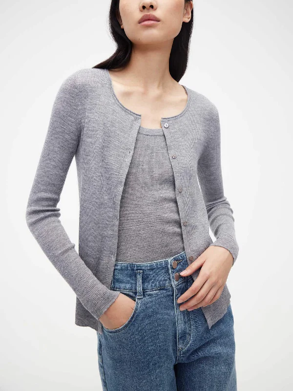 Washable Wool Cardigan Sporty Women's Tennis