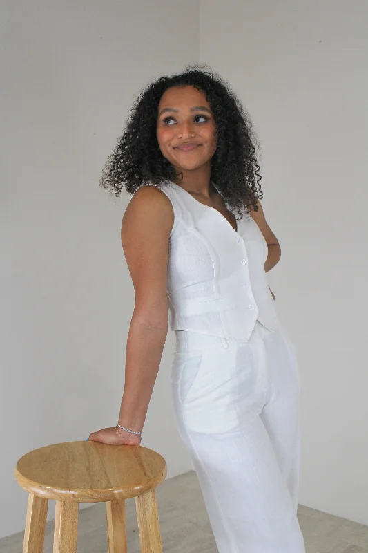 Get To Work Button Up Vest Casual Women's Japanese 