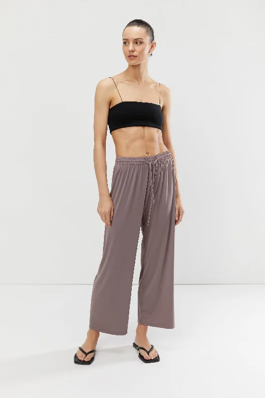 NYLON WIDE LEG PANT Streetwear Style for 