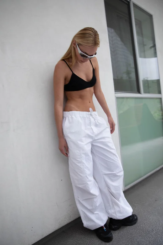 WIDE LEG PARACHUTE PANT Dapper Women's Bow - adorned