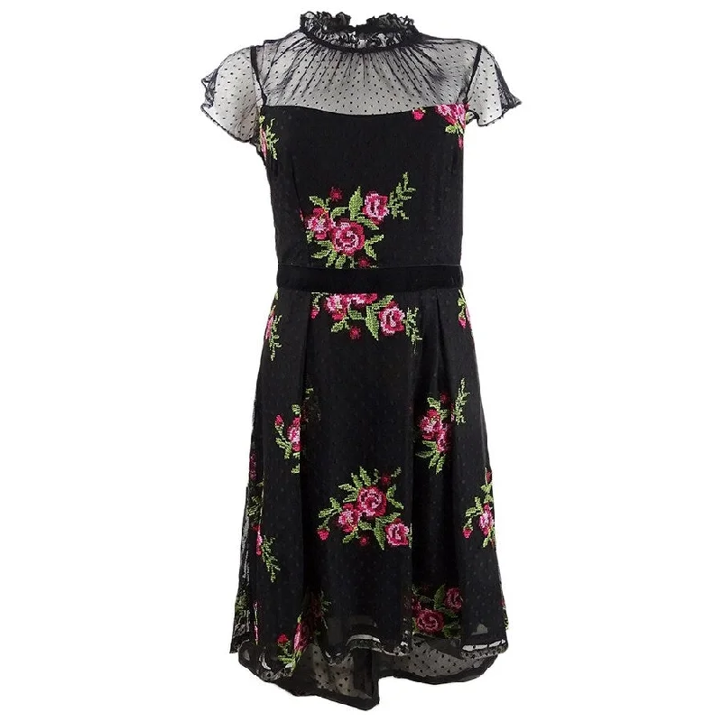 Adrianna Papell Women's Floral Embroidered Dress