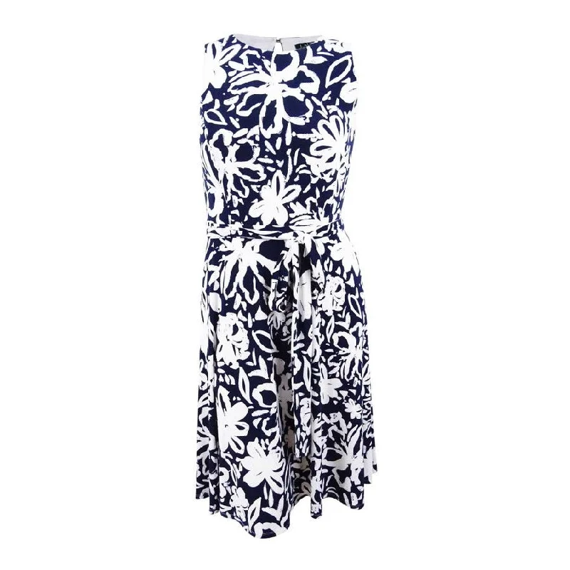 Lauren by Ralph Lauren Women's Floral-Print Fit & Flare Dress