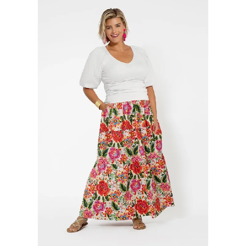 Leota Women's Maxi Evelyn Skirt Red