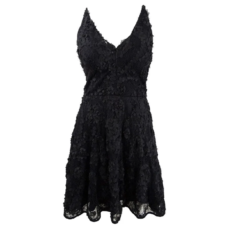 Xscape Women's Lace Applique Fit & Flare Gown