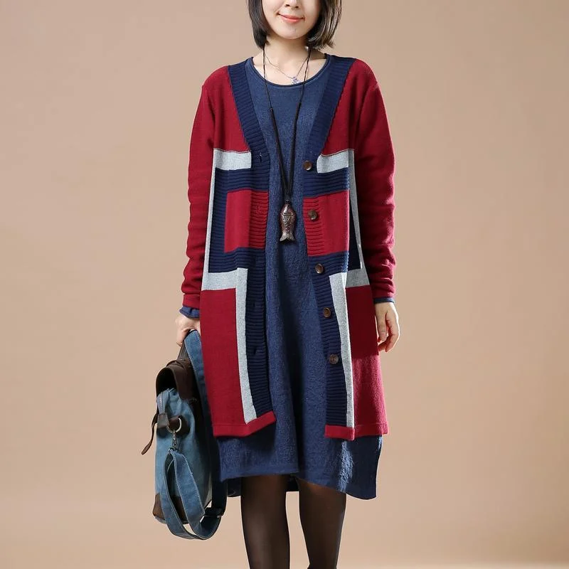 Ruby chic knit cardigans open hem coats