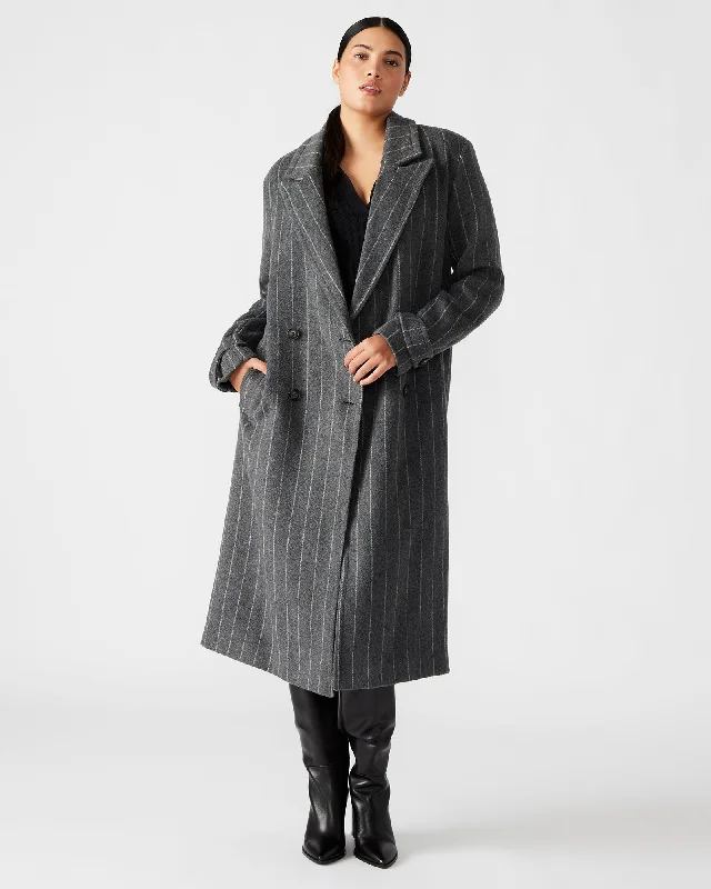 PRINCE COAT GREY Refined Women's Hand - crafted