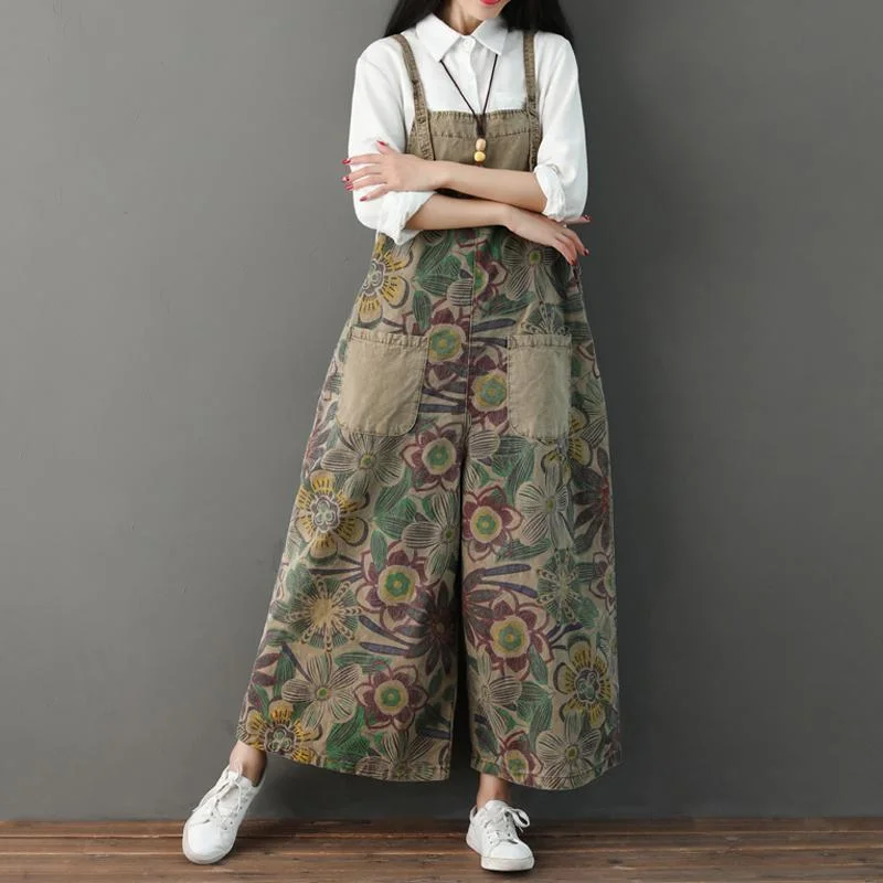 2023 New Wide-Leg Women Casual Jumpsuit European