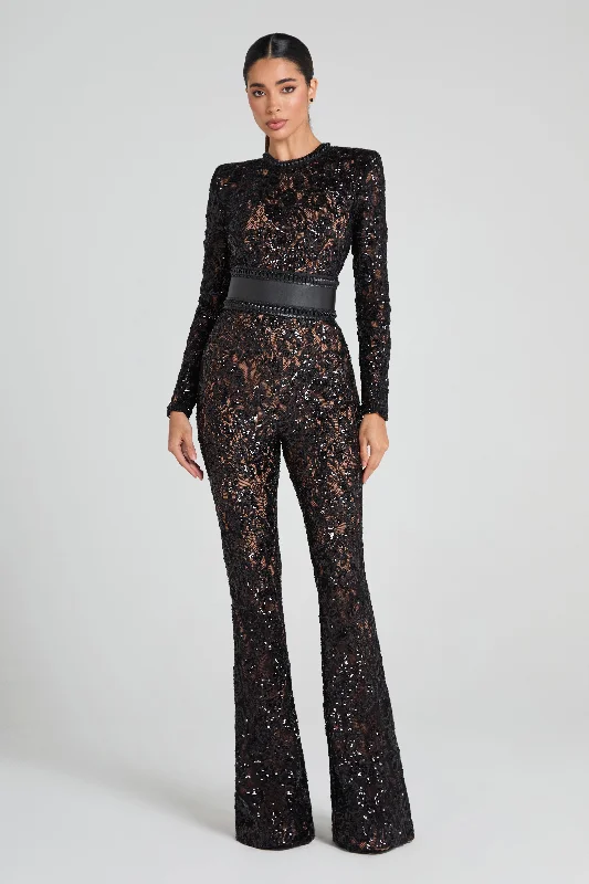 Bella Black Jumpsuit Athletic Women's 