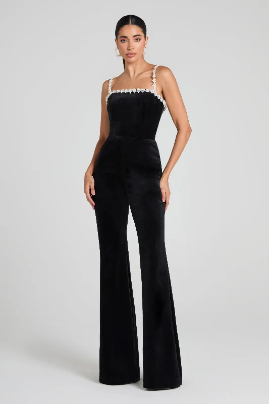 Cara Black Jumpsuit Dynamic Women's Moto