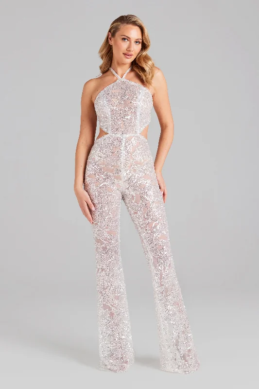 Hallie White Jumpsuit Gym