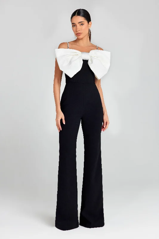 Jenny Bow Jumpsuit Practical Women's Quick - dry