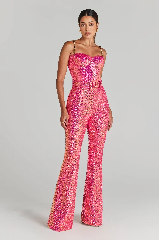 Lucinda Pink Jumpsuit Refined Women's 