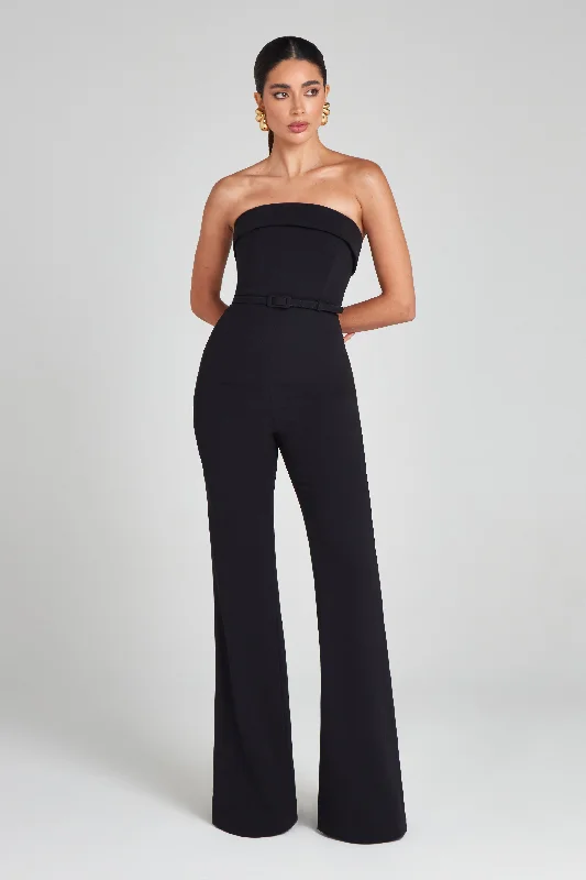 Sabrina Black Jumpsuit Laid - back Women's Vibe