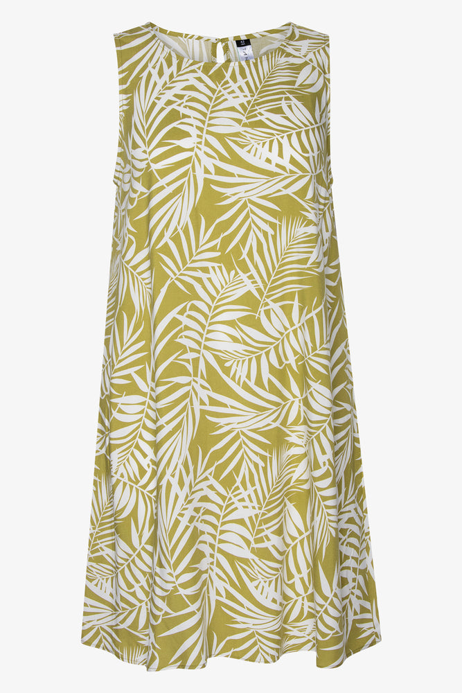 Sleeveless A-Line Dress Green Business