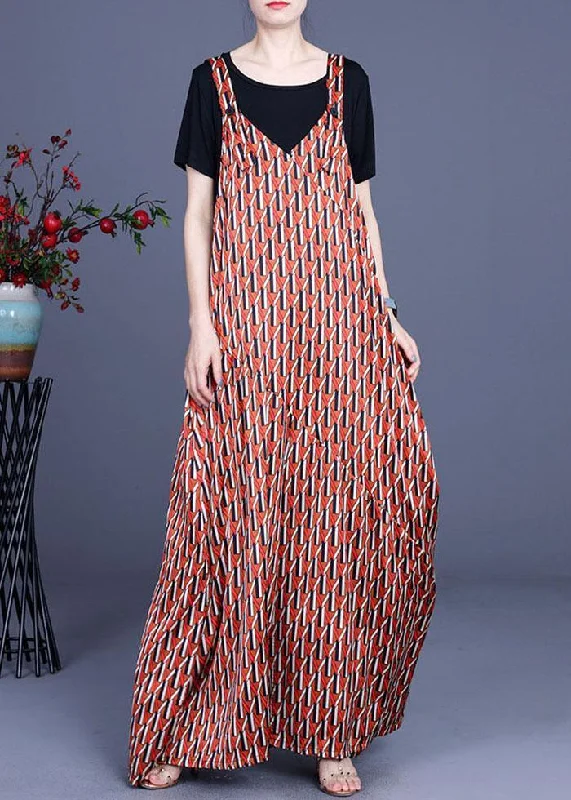 Summer Jumpsuit floral + Milk T-Shirt Two Piece Set Bold Women's Animal Print