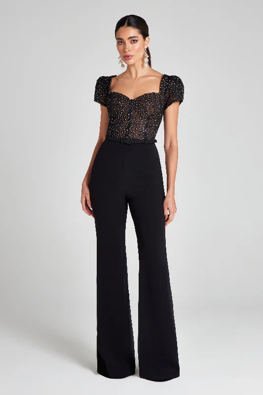 Tamara Black Jumpsuit Elegant Women's 