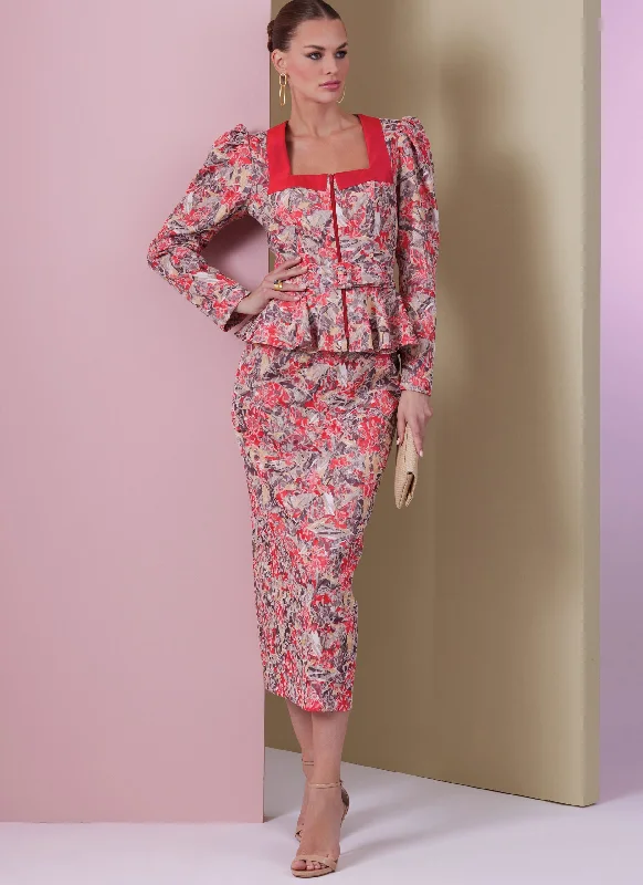 Vogue Two Piece Dress V2006 Preppy Women's College