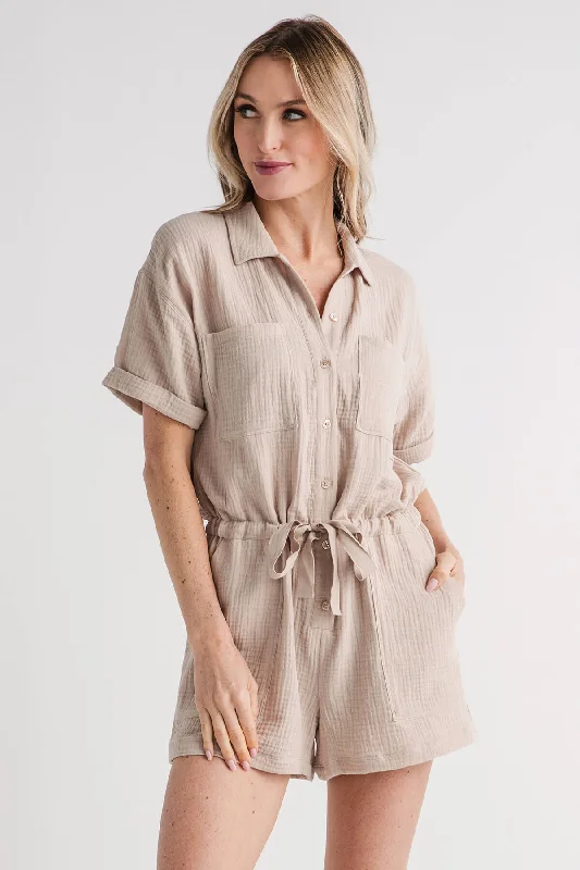 Z Supply Lookout Gauze Romper Trendy Women's 