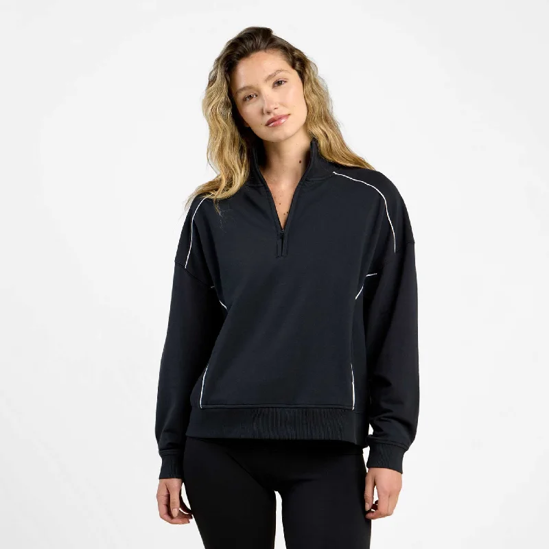 CloudTech Quarter-Zip | Black Adventure