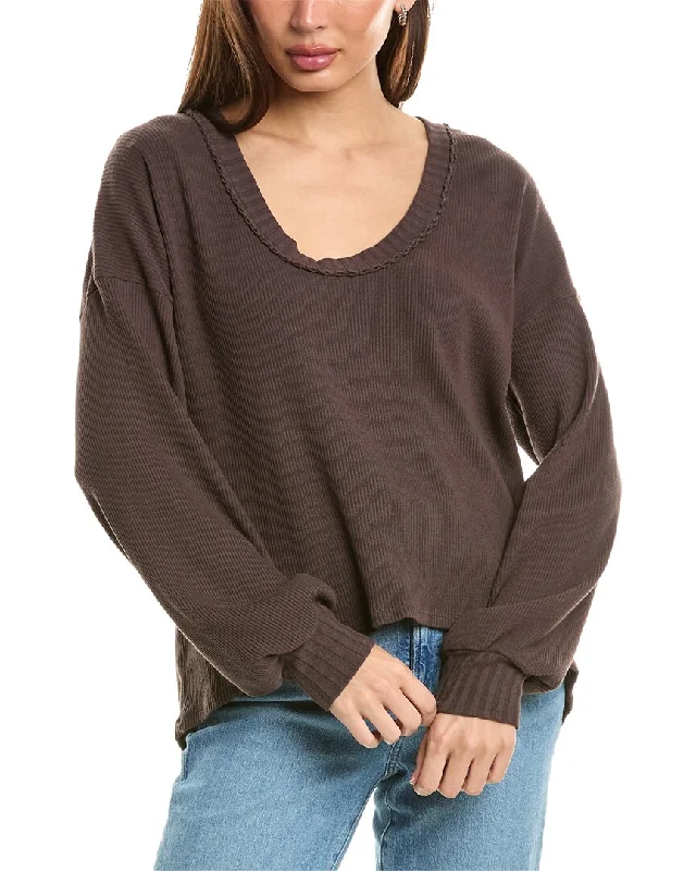 Project Social T Inside Scoop Sweater Classic Women's Tweed