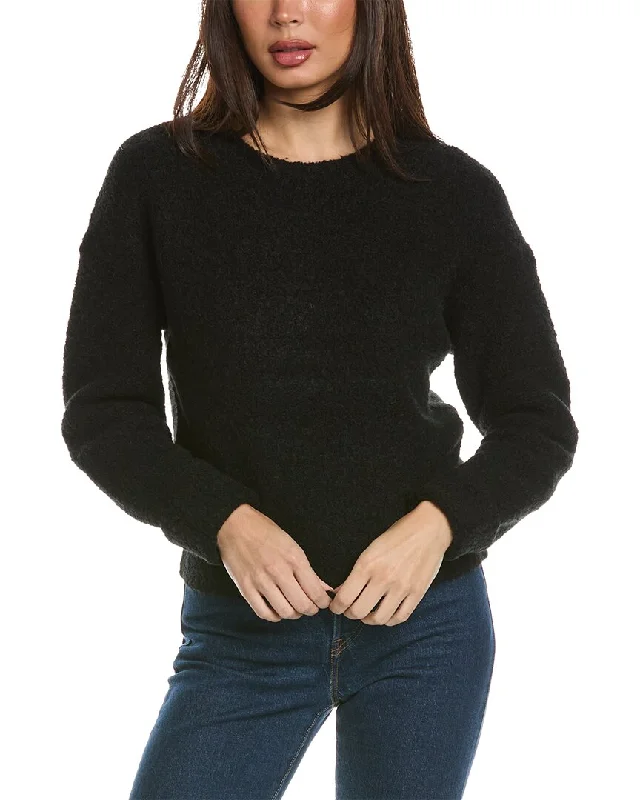 Theory Shrunken Wool & Camel-Blend Sweater Gym